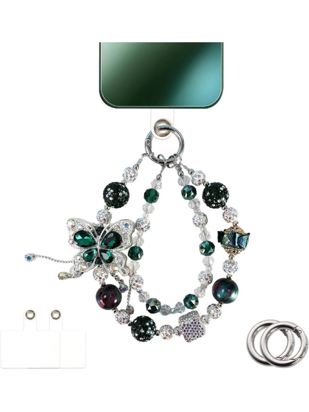 Stylish Phone Charm Wrist Strap Jewelry - Trendy Cellphone Charms Accessory
